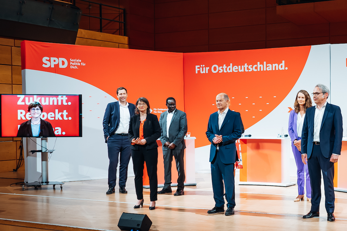 Gruppenfoto beim SPD-Ostkonvent